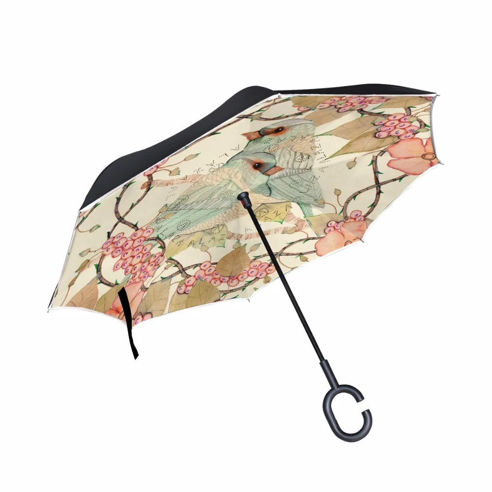 Valentines Day Gift Beautiful Honeybee Compact Foldable Rainproof Windproof Travel Umbrella