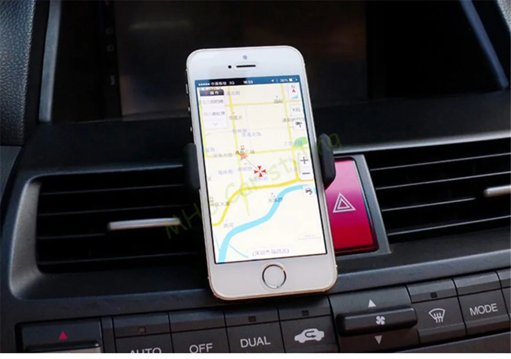 Автомобильный держатель для iPhone 6, держатель для мобильного телефона, 360, регулируемый держатель на вентиляционное отверстие, подставка, автомобильный держатель для мобильного телефона для samsung