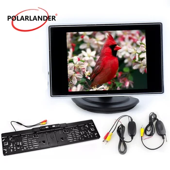 

Car Monitor Auto TV car Backup Reverse Monitor rear view camera monitor license plate frame Reversing camera 3.5 inch TFT LCD