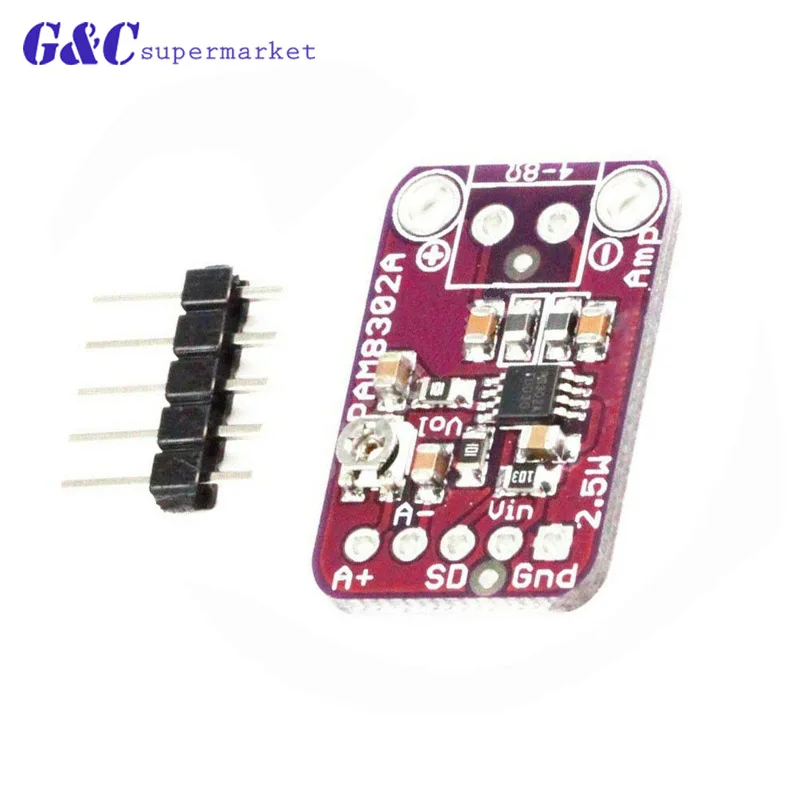 

CJMCU-832 PAM8302 2.5W single channel Class D Audio power amplifier module PAM8302A development board