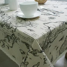 DHANXINZ World Map Print Cotton Linen Table Cloth Lace Flax Universal Tablecloth for Kitchen Restaurant Home Decor DHANXINZ World Map Print Cotton Linen Table Cloth Lace Flax Universal Tablecloth for Kitchen Restaurant Home Decor