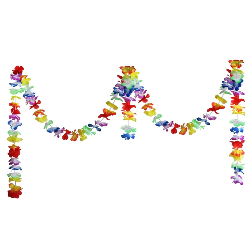 

HawaiianLei Hula Aloha Hawaii Hen Stag Flower Garland Party Lot Multi-color
