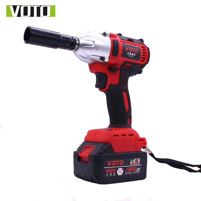 Voto 68v Brushless Electric Impact Wrench Cordless Rechargeable Voto 68v Brushless Electric Impact Wrench Cordless Rechargeable 7800ah Lithium Battery Car Socket Drill In Wrenches From Tools On
