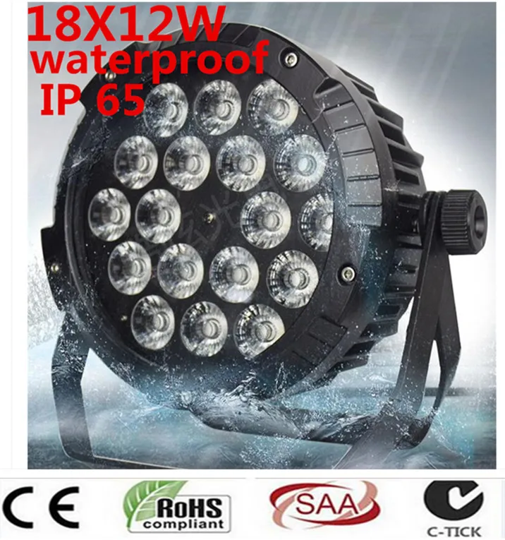 18X12 W IP65 непроницаемый llevo Luces Par управление DMX512 RGBW 4in1 LED PAR etapa profesional equipo de DJ luces
