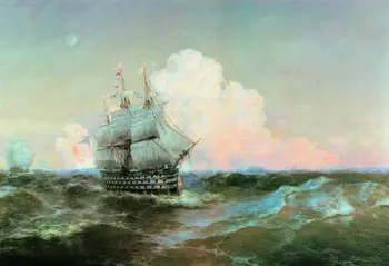 

Artist"s work Lvan Hand-painted home decoration Oil Painting 36x24in on Canvas : Seascape , make sail #free shipping