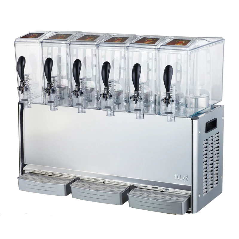 6 Tank 10L Cooling Juice Dispenser Cooler / Cold Juice Dispenser / Cold