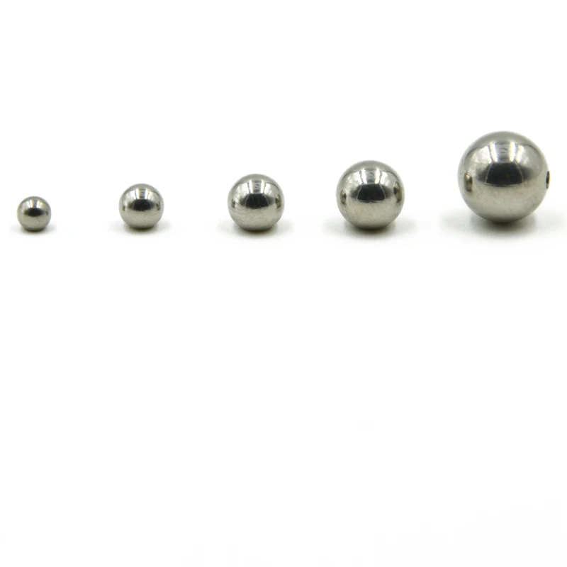 Ball 50 шт./лот 316l хирургической Сталь с мяч Лидер продаж и Конус Пирсинг Замена сменный болт, набор для бровей, набор язык тела Piercing14/16G - Окраска металла: Ball