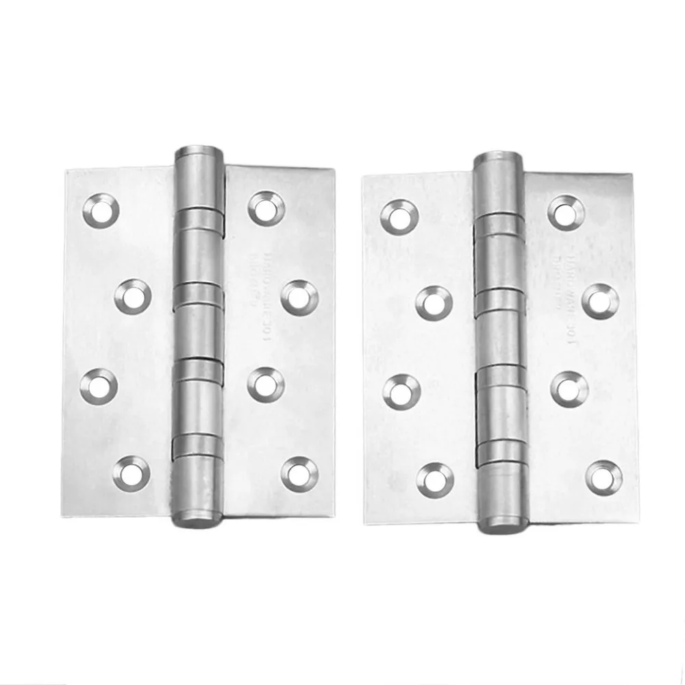 

4 inch Furniture Door Hinge Rustproof Stainless Steel Hinge Finish Surface Durable to Use For Cabinet Drawer Door