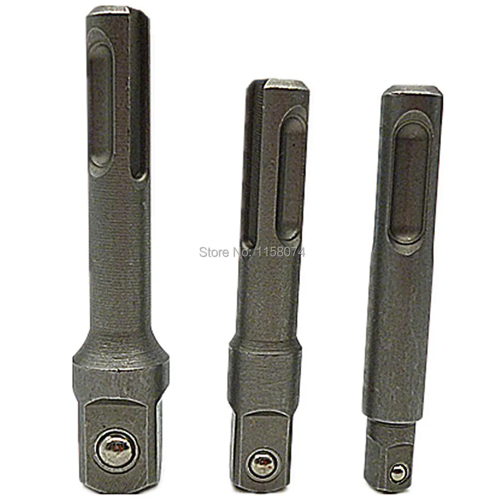 3PC SDS Plus Socket Driver Set Drills Drill Bit Adaptor