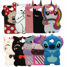 For Huawei Y6 2017 Hot 3D Cartoon minnie Pig Unicorn Cupcake Silicon Soft Cover Case for Huawei Y6 2017 5.0″ Phone Back case