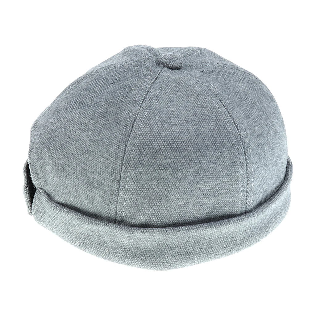 High Quality Men Woman Teens Skullcap Watch Cap Brimless Hook & Loop Cap sailor hat (5 colors) Adjustble Hat Accessories