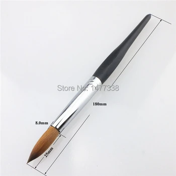 

Factory Direct,Size 18,Six Angle Wooden Handle,100% Kolinsky Acrylic Nail,Free Shipping