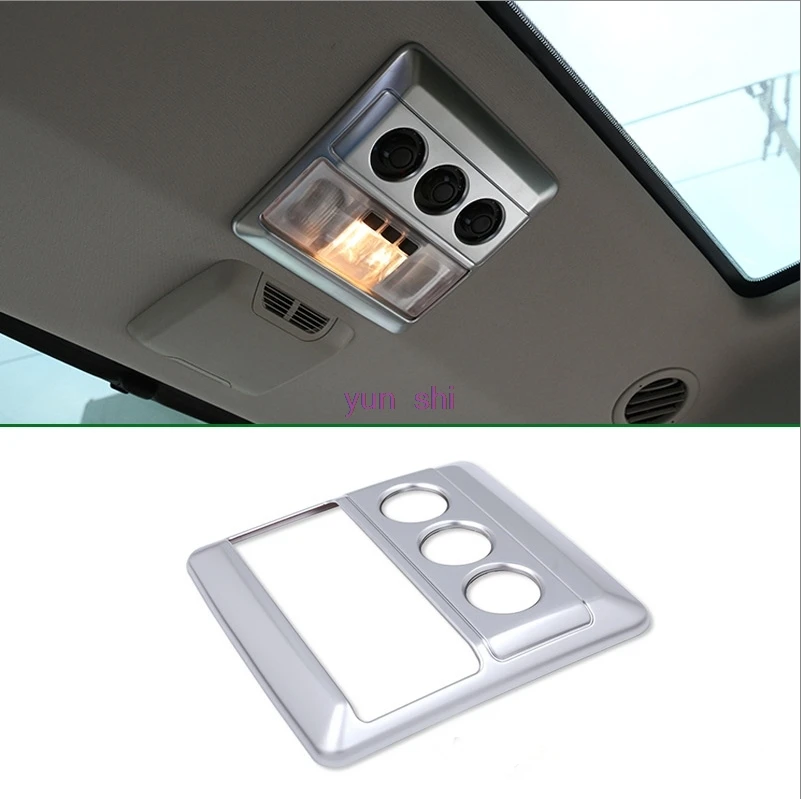 ABS Chrome Car Roof Reading lamp Read Light Frame Sequins Decoration Covers Car-styling For Land Rover 2010-2016 Discovery 4 LR4