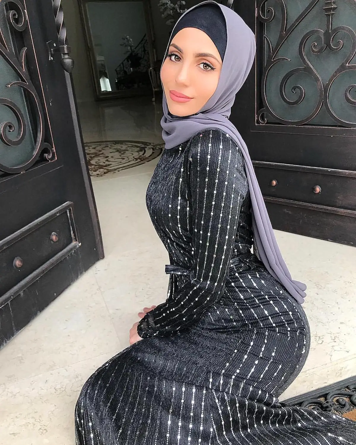 Элегантное мусульманское платье макси с пайетками кардиган «абайя» женское кимоно длинные халаты Jubah Ближний Восток Рамадан Eid Арабский исламский