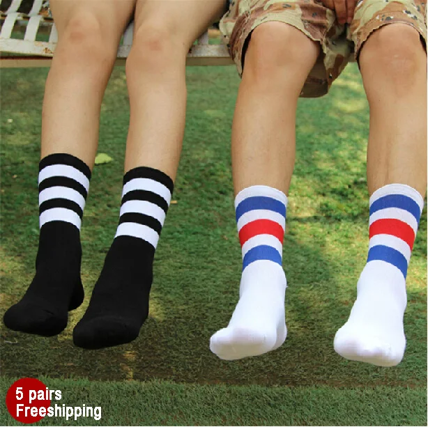 5 Colors Girls Women Autumn Winter Cotton High Sock Thigh Cheerleader 3