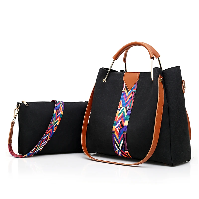 Простые Женские сумки с металлической ручкой, цветные сумки через плечо на ремешке для женщин, роскошная винтажная женская сумка на плечо - Цвет: Black