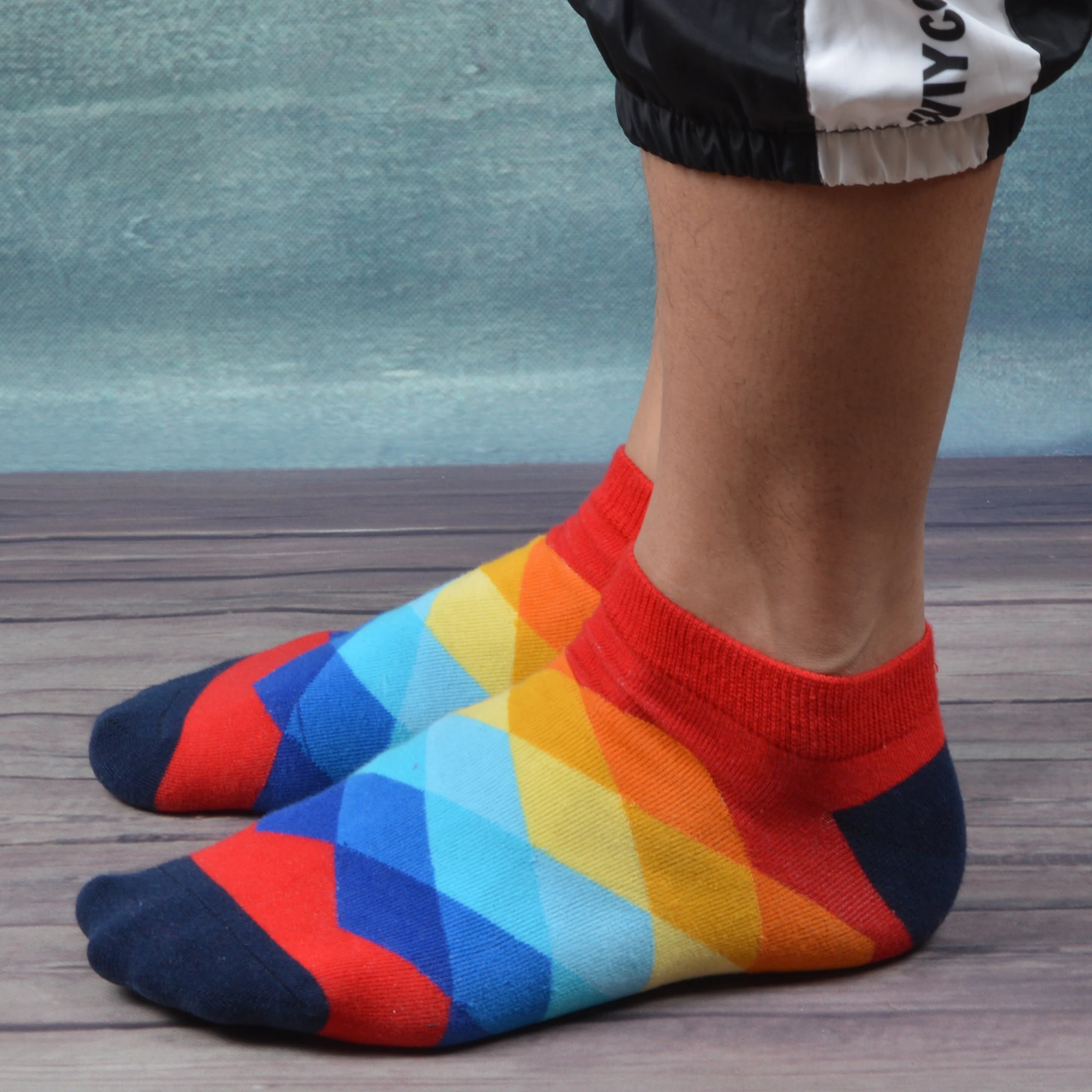 SANZETTI мужские Красочные Веселые носки брендовые качественные удобные хлопковые носки клетчатые Полосатые Носки с рисунком животных фруктов