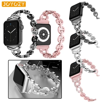 

Joyozy accessories Stainless Steel Strap for Apple Watch Band 38mm/42mm/40mm/44mm Metal Watchband for iwatch series 1 2 3 4 5
