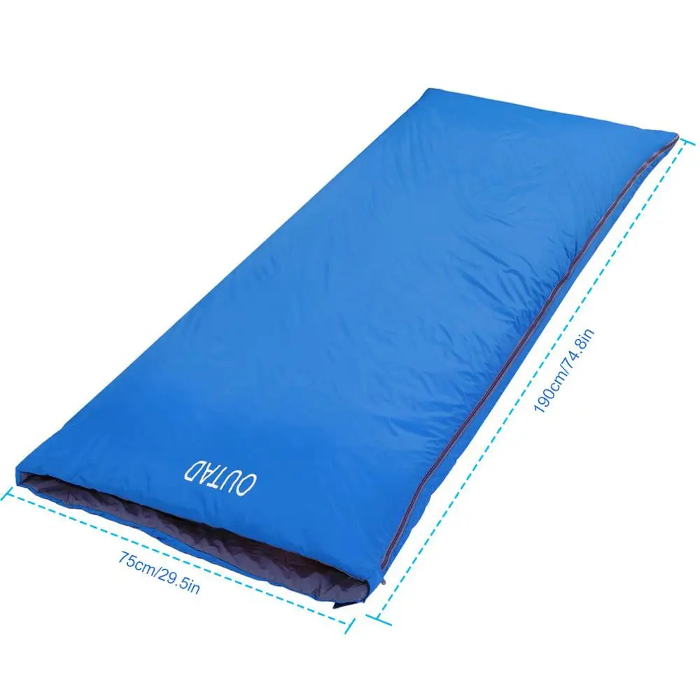 OUTAD Multifuntion мини водостойкий дышащий ультра-легкий конверт спальные мешки 320D для кемпинга путешествия пешего туризма - Цвет: Sky blue