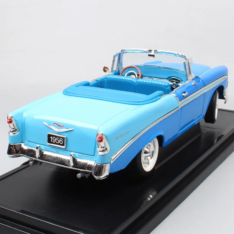 1:18 дорожные фирменные Классические chevy 1956 CHEVROLET BEL AIR игрушечные машинки модели масштабная модель машинки миниатюрный из коллекции для взрослых