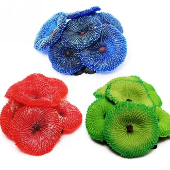 

Aquarium Fish Tank Artificial Soft Flexible Plant Coral Aquarium Decor Simulation Resin Coral Wall