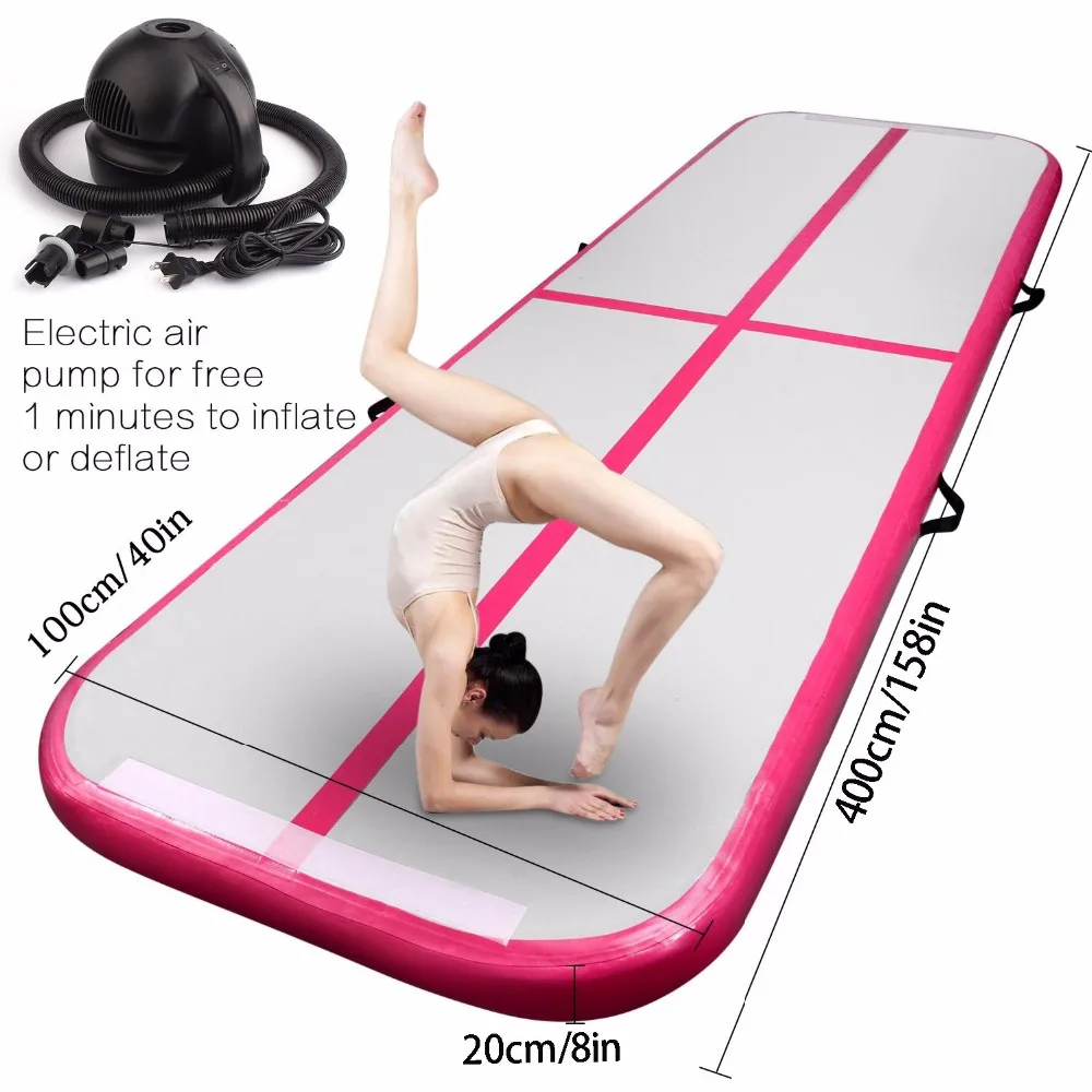 Pista de aire 5m inflable barato colchón de gimnasia Arco Iris gimnasio pista de aire tumbing pista de aire para la venta envío gratis - 6