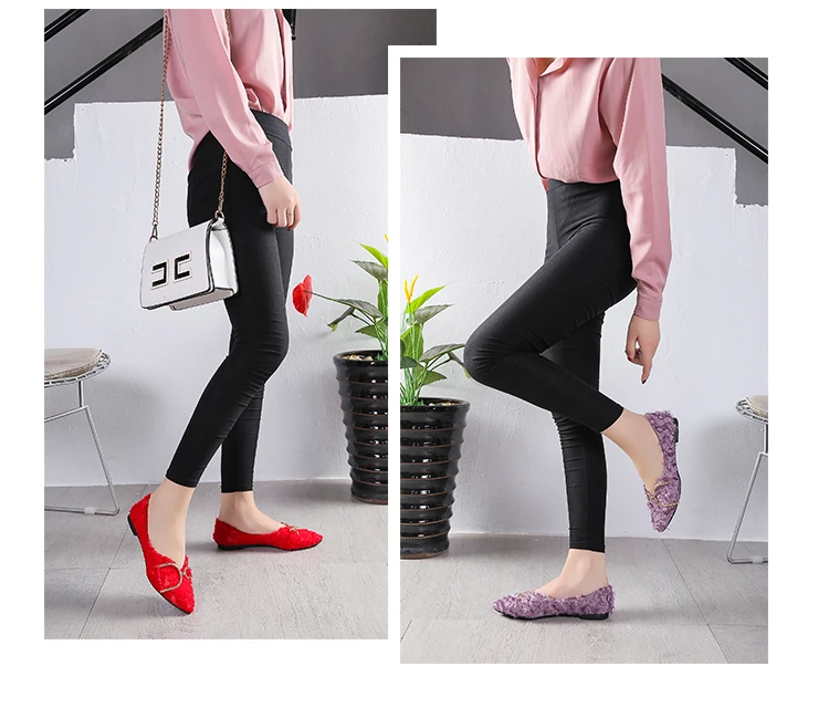 Shuangxi.jsd Cheap Woman Shoes Autumn Loafers Women Shoes Flat Shallow Mouth Soft Comfortable Women Shoe Chaussure femme