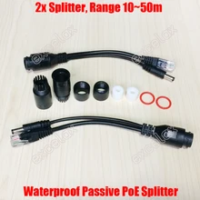 RJ45 PoE Splitter сепаратор мужской DC12V Выход разъем Мощность Over Ethernet Outdoor Водонепроницаемый Кабель-адаптер для IP Камера