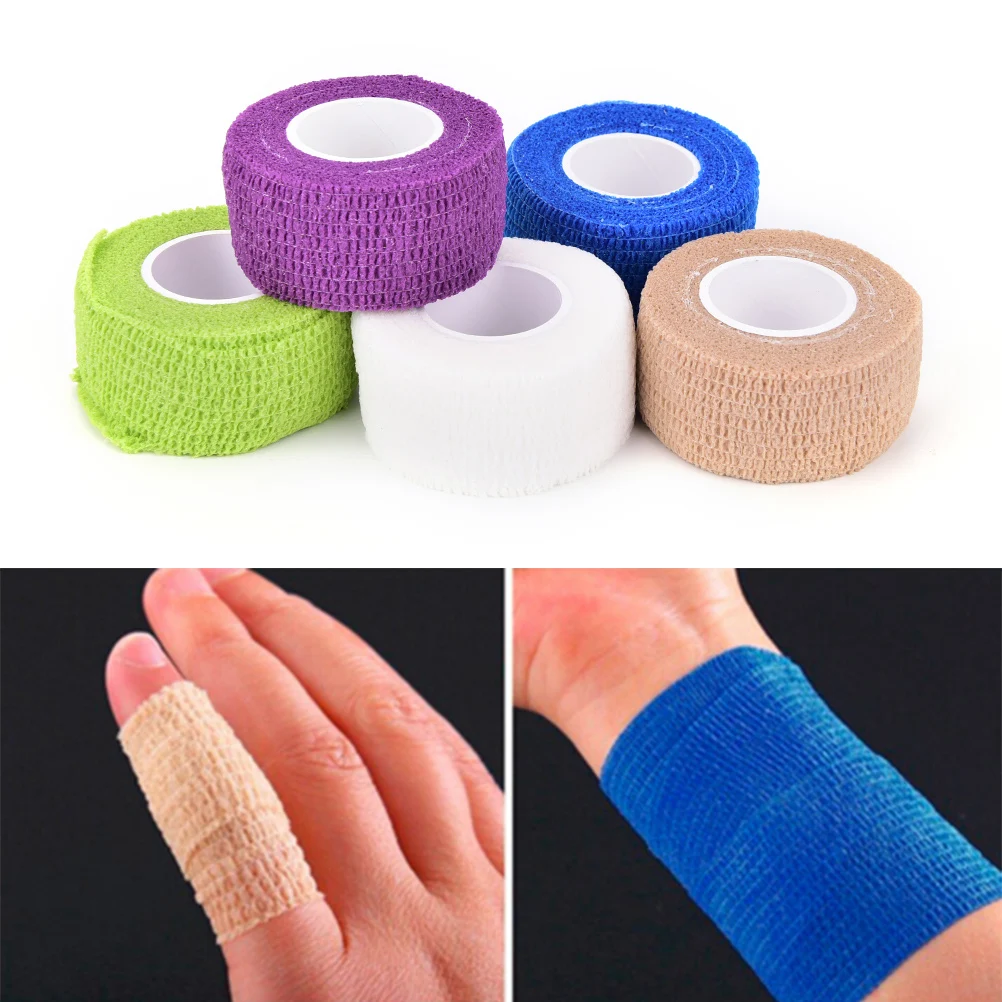 

Security Protection Waterproof Self Adhesive Elastic Bandage 4.5m First Aid Kit Nonwoven Cohesive Tattoo Grip Bandage
