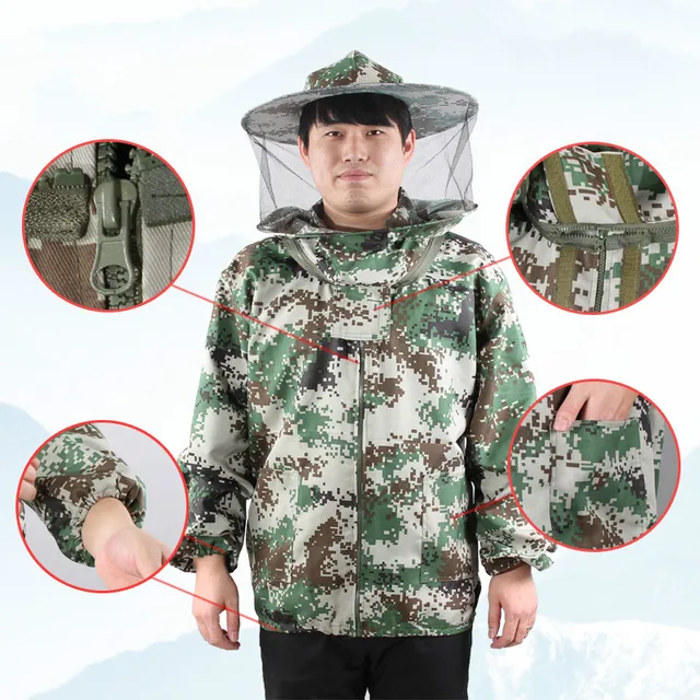 1Db Méhészeti Sapka Teljes Lélegző Védőruházat Sűrítő Ruhák Szerszámok