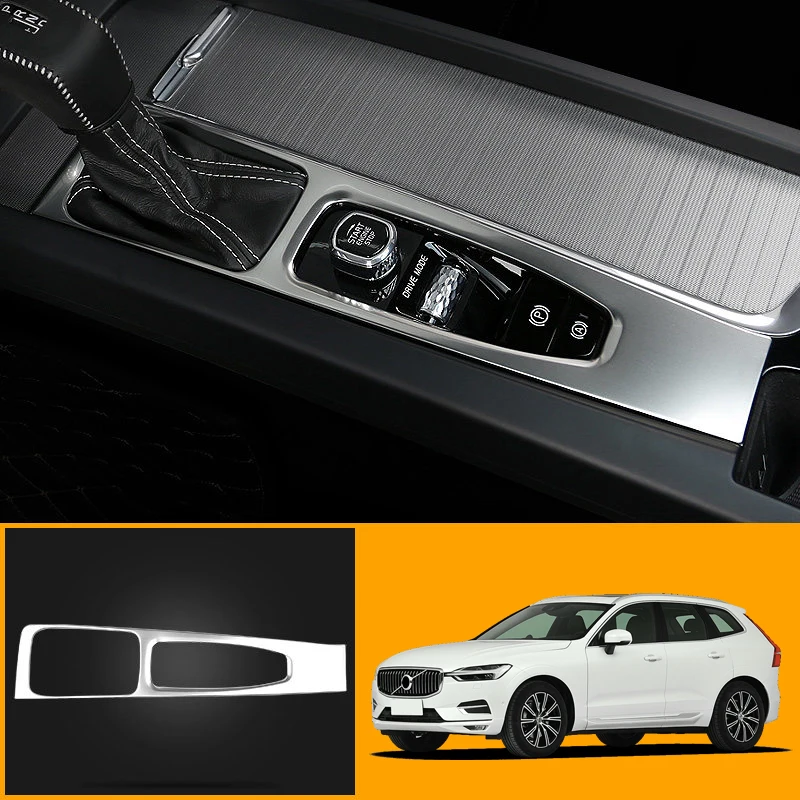 

Fit for Volvo XC60 2018 2019 Stainless Steel Interior Car Electronic Handbrake Cover Trim 1PCS car-styling Accessories