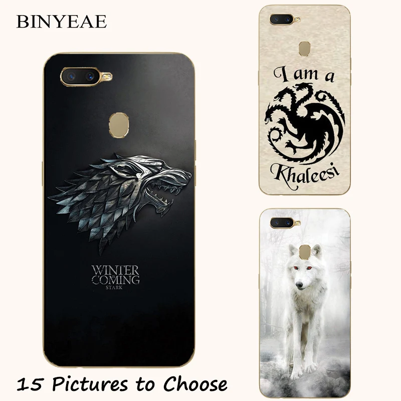 

Game Of Throne Stark Soft Silicone Painting Case For Oppo A1K A5s A3s A5 A37 A7 K1 K3 F9 Pro R15x RX17 Neo Phone Printed Cover