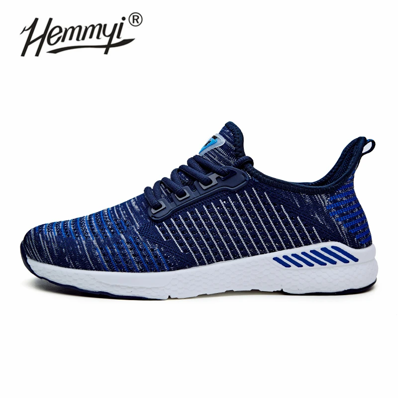 

Hemmyi 2019 Men and Women Sneakers Mesh Breathable Couple Sport Shoes Summer Light Soft Comfortable Running Shoes Size 36-48