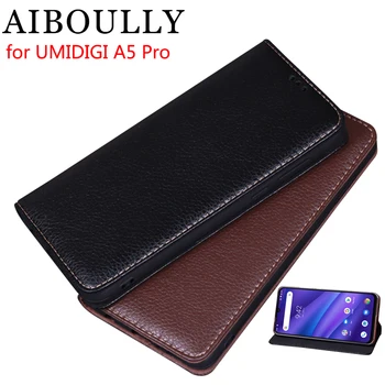 

AIBOULLY For UMIDIGI A5 PRO Case Soft Silicone Back Flip Leather Cover Original For A5 Pro 6.3 Case Hard Fundas Phone Bag Capas
