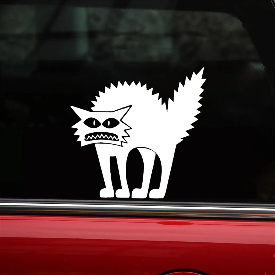 Halloween Thriller Cat Funny Animal Vinyl Decal Car Sticker Motorcycle Accessories Car-styling Car Body Wall Sticker 13.813 (4)