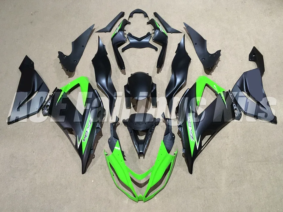 

New Abs Fairings Kit Fit for kawasaki Ninja ZX6R 636 599 2013 2014 2015 2016 6R 13 14 15 16 17 ZX-6R Body set Nice black green
