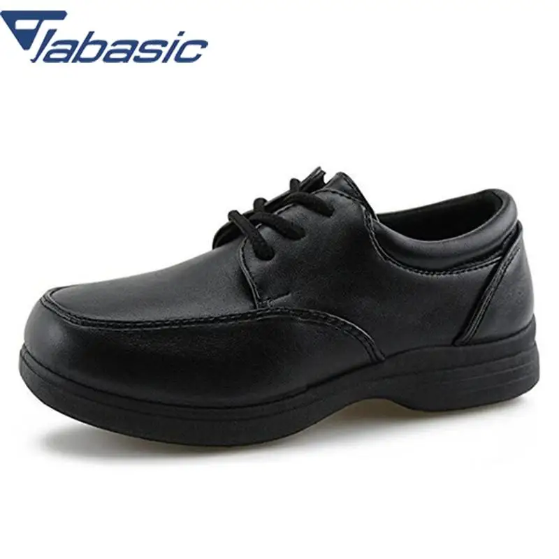 JABASIC Boys Leather Shoes Black 2018 New Autumn School Shoes...