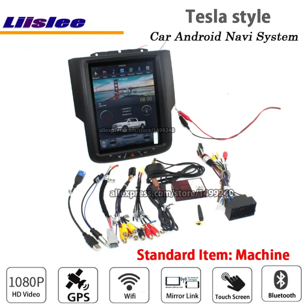 machine Liislee Android 6,0 up 2+ 32G для Dodge Ram 2013~ стерео Tesla стиль автомобиля BT Carplay gps Navi карта навигационная система Мультимедиа - Цвет: machine