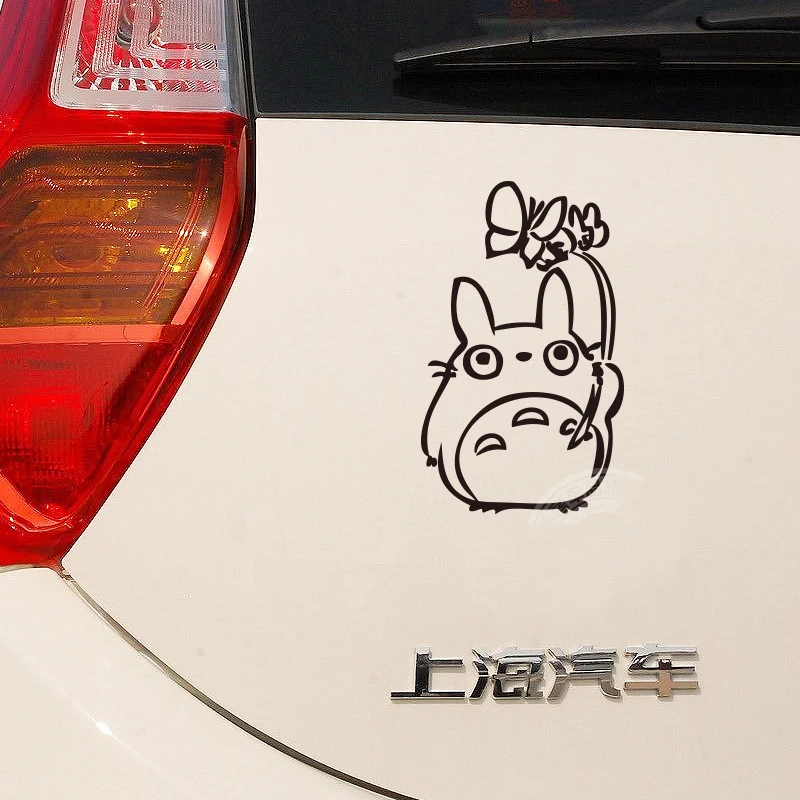Totoro дизайн мультяшный стикер автомобиля Высечки Виниловые Наклейки