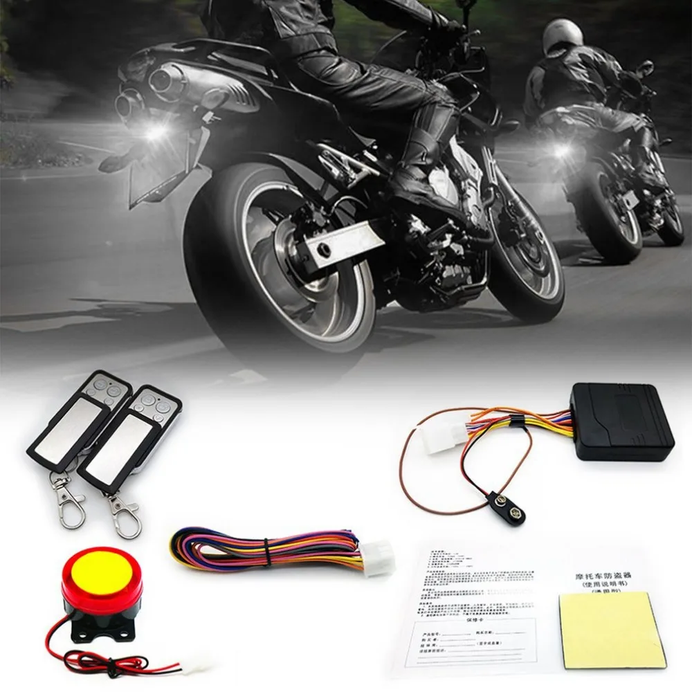 

12V Universal Motorcycle Burglar Alarm With Starting Function Motorbike Security System Scooter Anti-Theft Security System