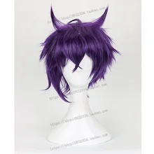 Танец с Devils Shiki Natsumezaka короткие фиолетовые термостойкие волосы