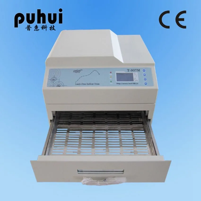 US $812.22 1pc PUHUI T937M Reflow Oven T937M LeadFree Reflow Solder Oven BGA SMD SMT Rework Sation T 937M Reflow Wave Oven