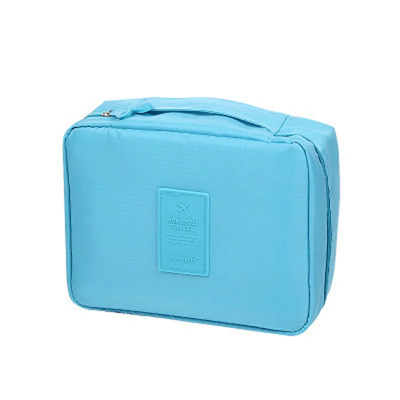 Большая вместительная мужская косметичка, женская косметичка, портативная водонепроницаемая сумка для хранения, многофункциональные дорожные сумки - Цвет: Light blue