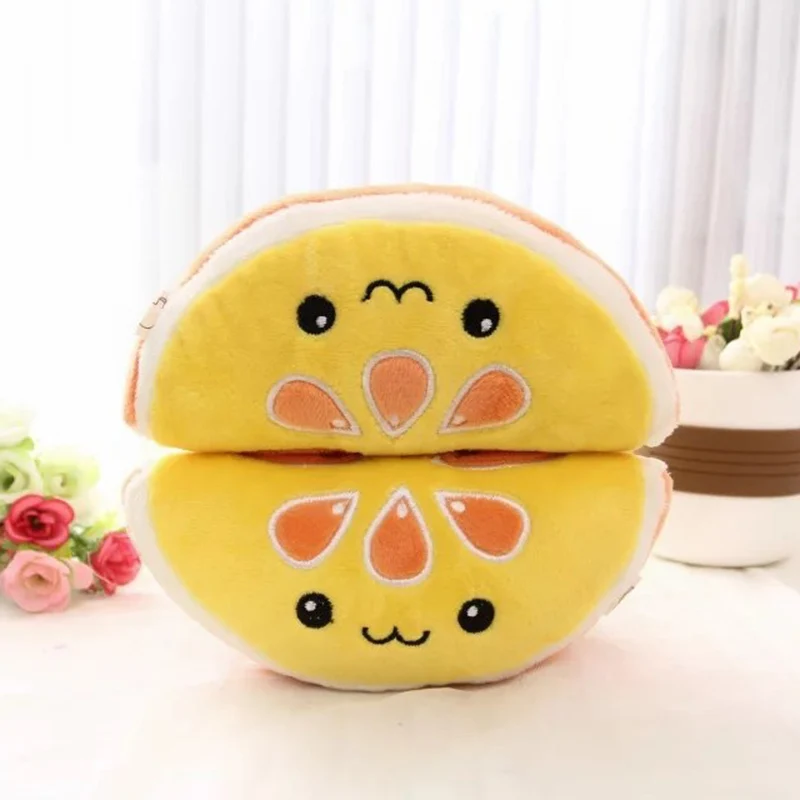 Emoji Kawaii Плюшевые мягкие куклы Киви/оранжевый/игрушка арбуз Имитация Фрукты