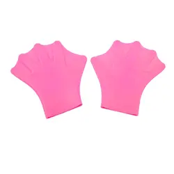 Горячий розовый Силиконовый Аксессуары для тренировок для плавания тканевые перчатки весла 2 шт