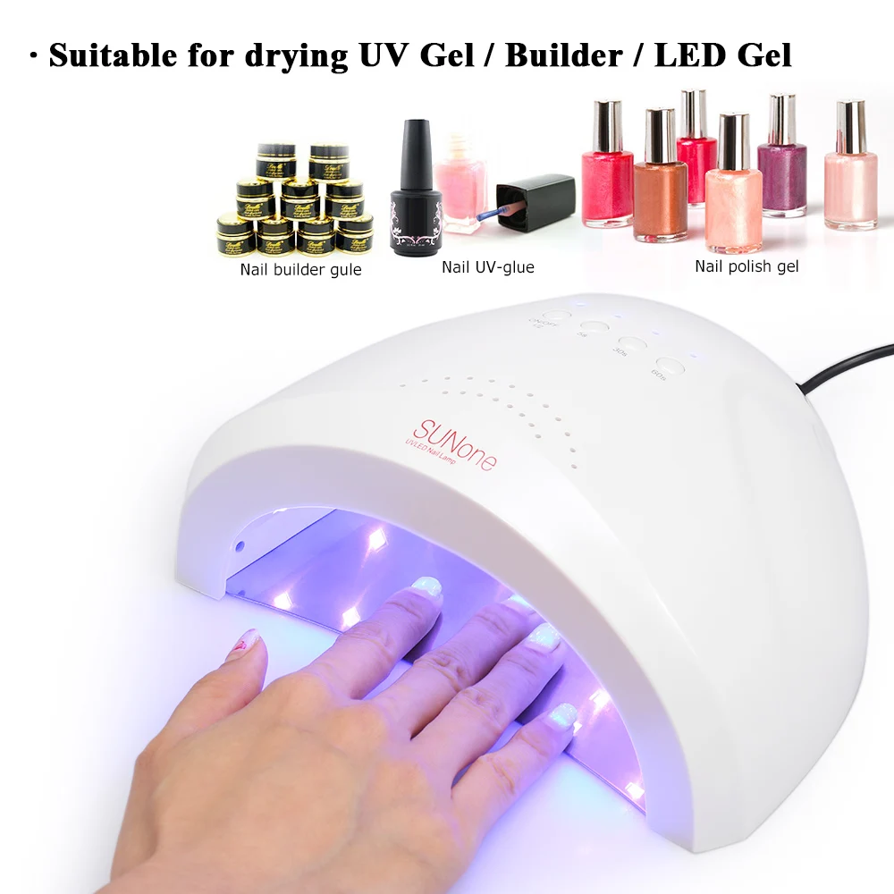

Abody SUNone 24/48W LED Nail Dryer White Light UV Lamp Nail Manicure Machine Auto Motion Fast Drying Gel Polish Nail Art Tools