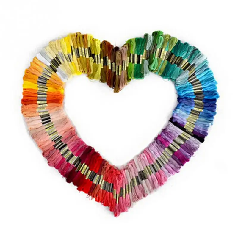 

2018 New Hot Sale New 50Pcs/Set Similar DMC Thread Floss Skein Cross Stitch Thread 8M Random Color DMC threads