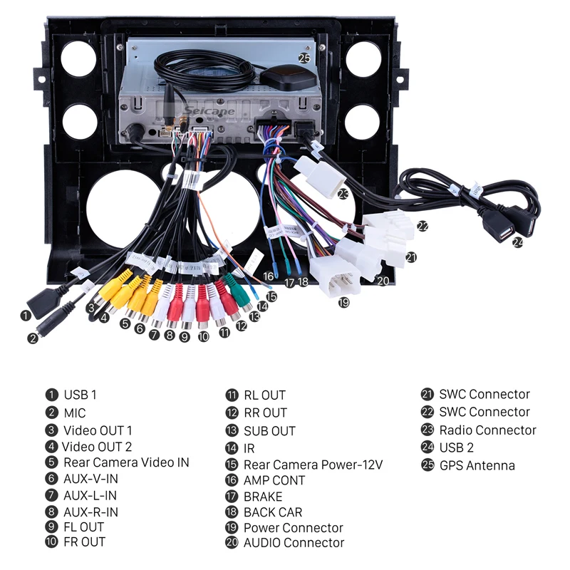 Seicane Android 9 0 4g Ram Car Head Unit Radio Audio Gps