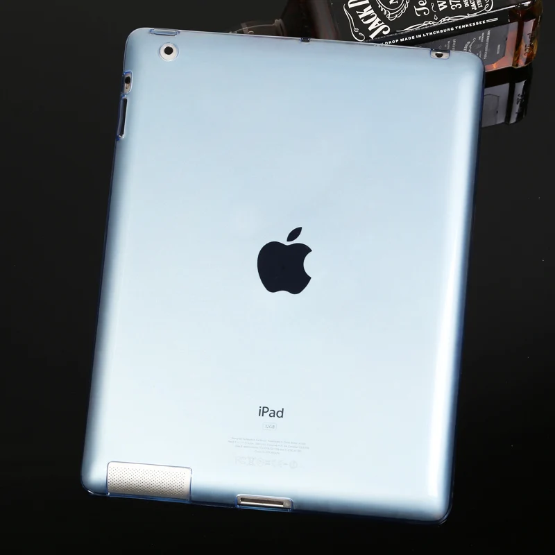 Чехол для iPad Air1, Air2, TPU мягкий чехол кристально прозрачный ультра тонкий чехол для планшета чехол - Цвет: air1 blue