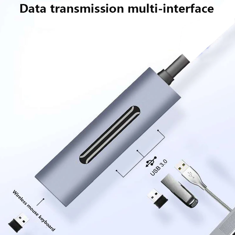 Fiuzd мобильный док-станция для подзарядки телефона USB-C концентратор 4 в 1 взаимный обмен данными между компьютером и периферийными устройствами передачи данных мульти-функциональный хаб для samsung huawei Xiaomi